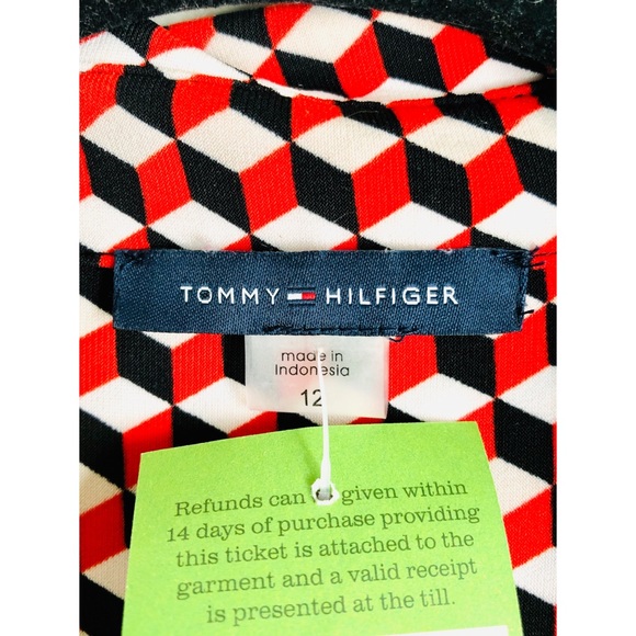 BRITISH!🇬🇧Tommy Hilfiger Red White Blue Drawstring Dress Size 10👗 - Picture 7 of 12